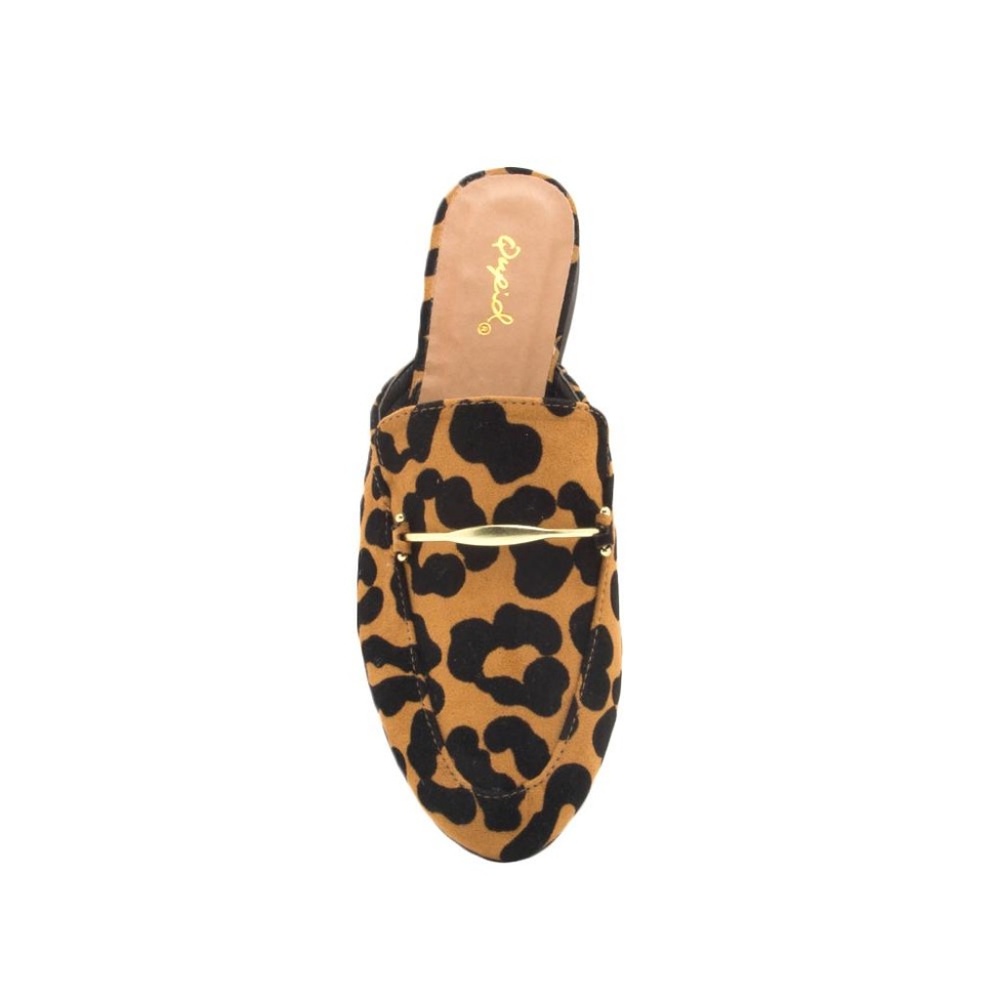 New In Box Leopard Color Mules - Picture 2 of 5